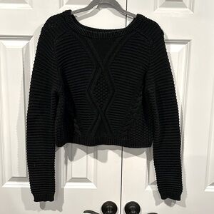 H&M thick black knit sweater
